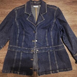 Valerie Stevens Dark Blue Jean Jacket